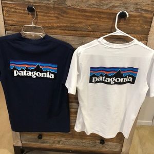 2 Patagonia t shirts together